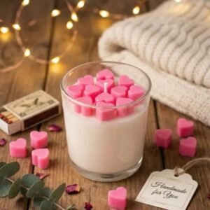 Blush Heart Soy Wax Candle