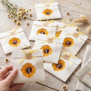 Handmade Floral Scented Candle Gift Card (Pack of 10)